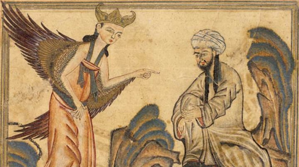 Mohamed se setkává s archandělem Gabrielem